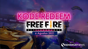 Dapatkan hadiah beragam, segera tukarkan di reward.ff.garena.com hi, players! Kode Redeem Terbaru Ff 6 Agustus 2021 Ada Juga Akun Free Fire Sultan Full Skin Buruan Sebelum Menyesal Semangat News