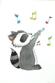 Pin By Matthew Dean On Bebs Space Cute Drawings Music Drawings Raccoon Illustration