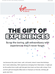 Give you kids an memorable birthday experience by planning an amazing diy carnival birthday party complete with carnival games, activities and food! Virgin Experience Days Get Back Out There With Birthday Experiences Milled