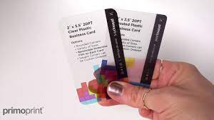 Clear business cards look very professional and sophisticated and show the recipient that you are someone who takes time and care in every aspect of your business even down to the last detail. Plastic Business Cards Clear Vs Frosted Primoprint Youtube