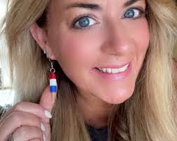 Bomb Pop Earrings- Handmade & 3D Printed