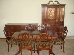 Duncan phyfe dining room set double pedestal table chairs. Duncan Phyfe Dining Room Set Double Pedestal Table Chairs Buffet China Cabinet Vintagetoys Com Item 29838