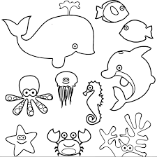 600x786 coloring pages of rainforest animals coloring pages packed. Easy Sea Animal Coloring Pages For Kids Kids Art Craft