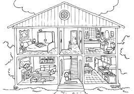 17+ the best free dollhouse printables images. Doll House Coloring Pages Coloring Home