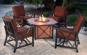 Agio Haywood Gas Fire Pit Fire Pit Patio Set Patio Set Fire Pit Seating