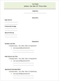 Ncdjjdp.org | with printable blank resume template free pdf format download, you can lay down the summary of the candidate's skills, qualifications, work experience as a cv performa and make it. 46 Blank Resume Templates Doc Pdf Free Premium Templates