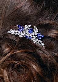 Olbye wedding hair pins crystal bridal headpieces for bride and bridesmaids wedding hair accessories pack of 3 (blue) 4.4 out of 5 stars 43. Navy Blue Wedding Hair Accessories Cheap Online