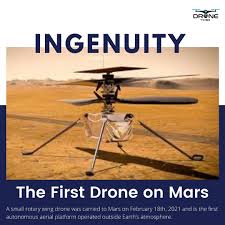 It will make the first attempt at powered flight on another planet on monday, april 19. Facebook