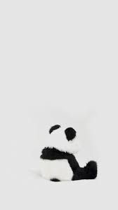 Minimal Simple Panda Back Iphone 8 Wallpapers Goruntuler Ile Pandalar Duvar Resim Duvari