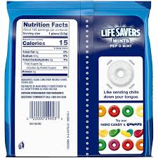 Life Savers Wint-O-Green Sugar Free Mints Bag, 2.75 Oz | Life Savers