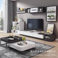 Maybe you would like to learn more about one of these? Modern Minimalist Square Coffee Table Tv Cabinet Combination Set Nordic Small Apartment Black And White Creative Small Coffee Table Zoppah Com Zoppah Online