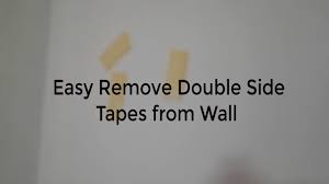 How to remove wall adhesive from painted walls repairing walls. How To Remove Double Sided Tape Home Tips Youtube
