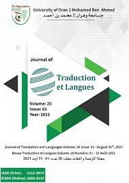 Pdf) Journal Of Translation And Languages Vol 20 N01 2021 Collection |  Maamar Missoum, Ghania Ouahmiche, Martial Patrice Amougou, Mabrak Sami,  Cristian Valdez, Stitou Abdeljabar, Geneviève Gobillot, Hani E, And  Christina Samir - Academia.edu