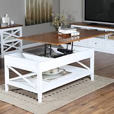 A coffee table set will usually include a larger coffee table that you can put in front of your sofa along with one or two smaller end tables. Coffee Tables Bistro White Lift Top Rectangle Wood Cocktail Living Room End Table Side Modern Furniture Farmhouse Goals