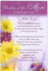 Mother S Day Loving Memory Graveside Memorial Card Thinking Of You Mum Write From The Heart Http W Remembering Mom Mother S Day In Heaven Mother Day Wishes