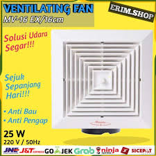 Merek produk alat rumah tangga asal italia ini sudah hadir di indonesia sejak 1981. Jual Ventilasi Fan Plafon Kipas Penghisap Alat Sirkulasi Udara Ruangan Jakarta Barat Yustin Arsita Shop Tokopedia