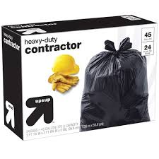 Compactor bags are basically just heavy duty garbage bags designed withstand in a bind a regular old garbage bag is better than nothing, but they don't have the same elasticity as compactor bags. Heavy Duty Contractor Trash Bags 45 Gallon 24ct Up Up Target