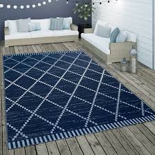 In Und Outdoor Flachgewebe Teppich Ethno Blau Weisser Teppich Teppich Teppich Blau Weiss