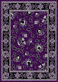 Black And White Area Rug 8x10 T01005 Purple Black White 5 2 X 7 2 Floral Oriental Area Rug Carpet Purple Area Rugs Purple Rug Purple Furniture