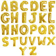 Alphabet sticker, alphabet letter euclidean balloon, cute balloon word word, english, heart png. 40 Inch Letter Balloons Gold Alphabet Balloons Foil Mylar Party Wedding Bachelorette Birthday Bridal Shower Graduation Anniversary Celebration Decoration Of 2019 Balloon K Buy Online In Grenada At Grenada Desertcart Com Productid 147127612