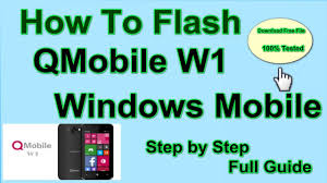 How To Flash QMobile W1 Windows Mobile ...