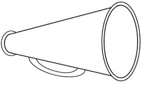 Megaphone Coloring Pages Cheer Pictures Cheerleading Pictures Cheerleading Megaphones