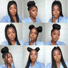 Box braids can be worn by any hair texture, but the thickness of your hair will also dictate how large or small your braids should be. I Am On Twitter Box Braids Hairstyles For Black Women Braided Hairstyles Cute Box Braids Hairstyles