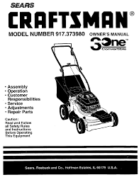 Parts & repair center locator. Craftsman 3one 917 373980 Owner S Manual Pdf Download Manualslib