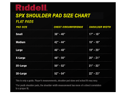 61 Thorough Youth Shoulder Pad Size Chart