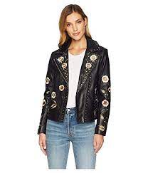 Scully Samantha Embroidered And Studded Ladies Leather Jacket Cowgirl Delight Leather Jackets Women Clothes Womens Black Leather Jacket