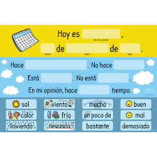 tinas weather station spanish chart