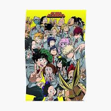 In a world where people with superpowers are the norm, izuku midoriya born without any powers, despite that he still dreams of becoming a hero. My Hero Academia Posters Redbubble