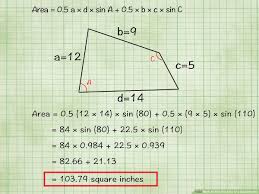 How To Find The Area Of A Quadrilateral With Cheat Sheets