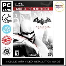 2gb ram • hard disk space: Pc Game Batman Arkham City Game Of The Year Edition Offline Dvd Shopee Malaysia