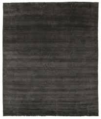 Handloom Fringes Schwarz Grau 250x300 Teppich