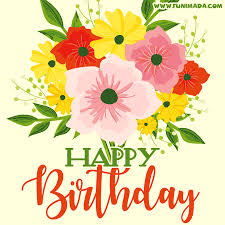 Gift gif birthday flowers are interesting gifts. Flower Bouquet Happy Birthday Card Gif Download On Funimada Com