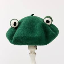 Manual Wool Beret In 2020 Wool Berets Green Hats Funny Frogs
