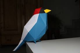 Papercraft Low Poly Bird Paper Birds Paper Crafts Bird Template