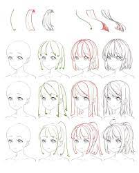 Flowing Anime Hair Reference Anime Flow Flowing Hair Reference Anime Drawings Tutorials Anime Art Tutorial Drawing Hair Tutorial