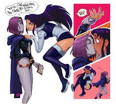 NagaiNo] [Teen Titans] [DC] If somebody won't stop getting too close to  your face? Have them consider if they want to keep getting too close again. Raven  x Blackfire : r/teentitans