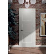 3 Panel Interior Shaker Door With Flat Panels International Door Company Primed Doors Wood Doors Interior Shaker Doors