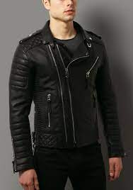 The Kay Michaels Quilted Biker Platinum Hardware Bodaskins Leather Jacket Outfit Men Leather Jacket Men Leather Jacket