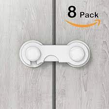 Calmyotis Verrouillage De Securite Pour Tiroir Porte Fermeture Tiroir Loquet Porte De Placard Pour Bebe Securite 8 Piece Loquet Porte Porte Placard Placard