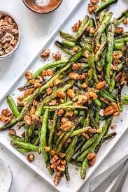 Charred Sesame Pecan Green Beans Andie Mitchell Recipe Green Bean Recipes Bean Recipes Green Beans