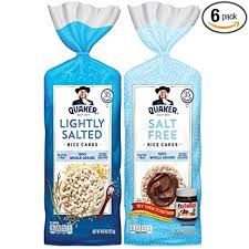 Toss 10 kalamata olives with a pinch of red chili flakes. Amazon Com Quaker Large Rice Cakes Gluten Free Lightly Salted Salt Free Variety Pack 6 Count Grocery Gourmet Food