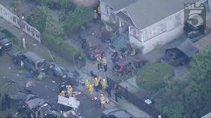 A herd of cows at least 34 cows ended up stampeding through a neighborhood in los angeles after somehow managing to escape from a slaughterhouse in the area. Mivxrjlexno43m