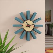 It's a time piece that will accentuate your home. Mid Century Modern Wall Clocks Free Shipping Over 35 Wayfair