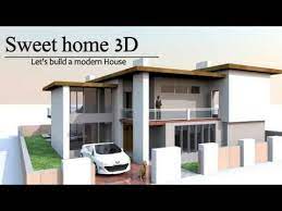 Sweet home 3d is a great alternative for those expensive cad programs you'll find over there. Modern House In Sweet Home 3d Youtube Modern House House House Design