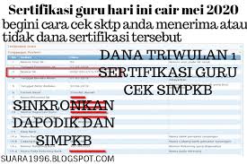 Baik yang telah menerima sertifikasi guru maupun yang belum harap tenang karena ada dana lain yang akan diterima bapak/ibu guru, karena thr pns 2020 sudah ketika waktu jam kerja bank. Sertifikasi Guru Hari Ini Cair Mei 2020 Begini Cara Cek Sktp Anda Menerima Atau Tidaknya Suara