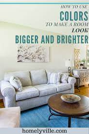 How To Use Colors To Make A Room Look Bigger And Brighter Colors To Brighten A Room Living Room Wall Color Family Room Paint Colors